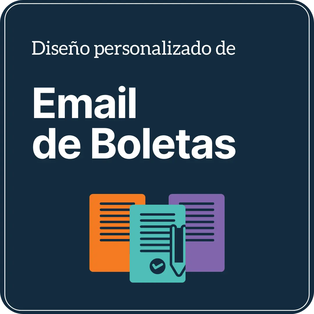 Diseño Personalizado de Emails de Boletas