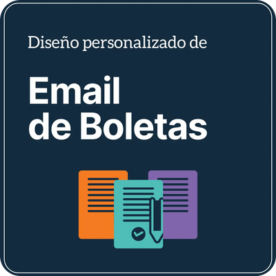 Diseño Personalizado de Emails de Boletas